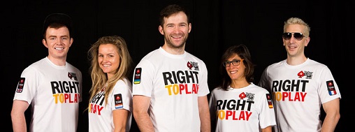 Right To Play poker team